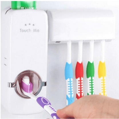 Automatic Toothpaste Dispenser & Brush Holder