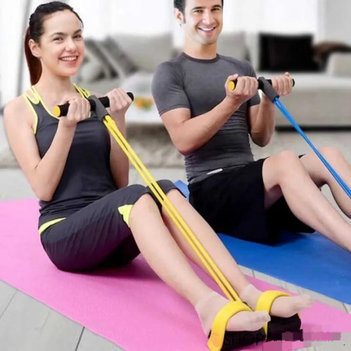 Rubber Pull Tummy Trimmer Waist Trimmer Abs Exerciser for Men and Women