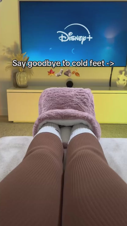 Electric Foot Heating Pad USB Charging Soft Plush Washable Foot Warmer Heater